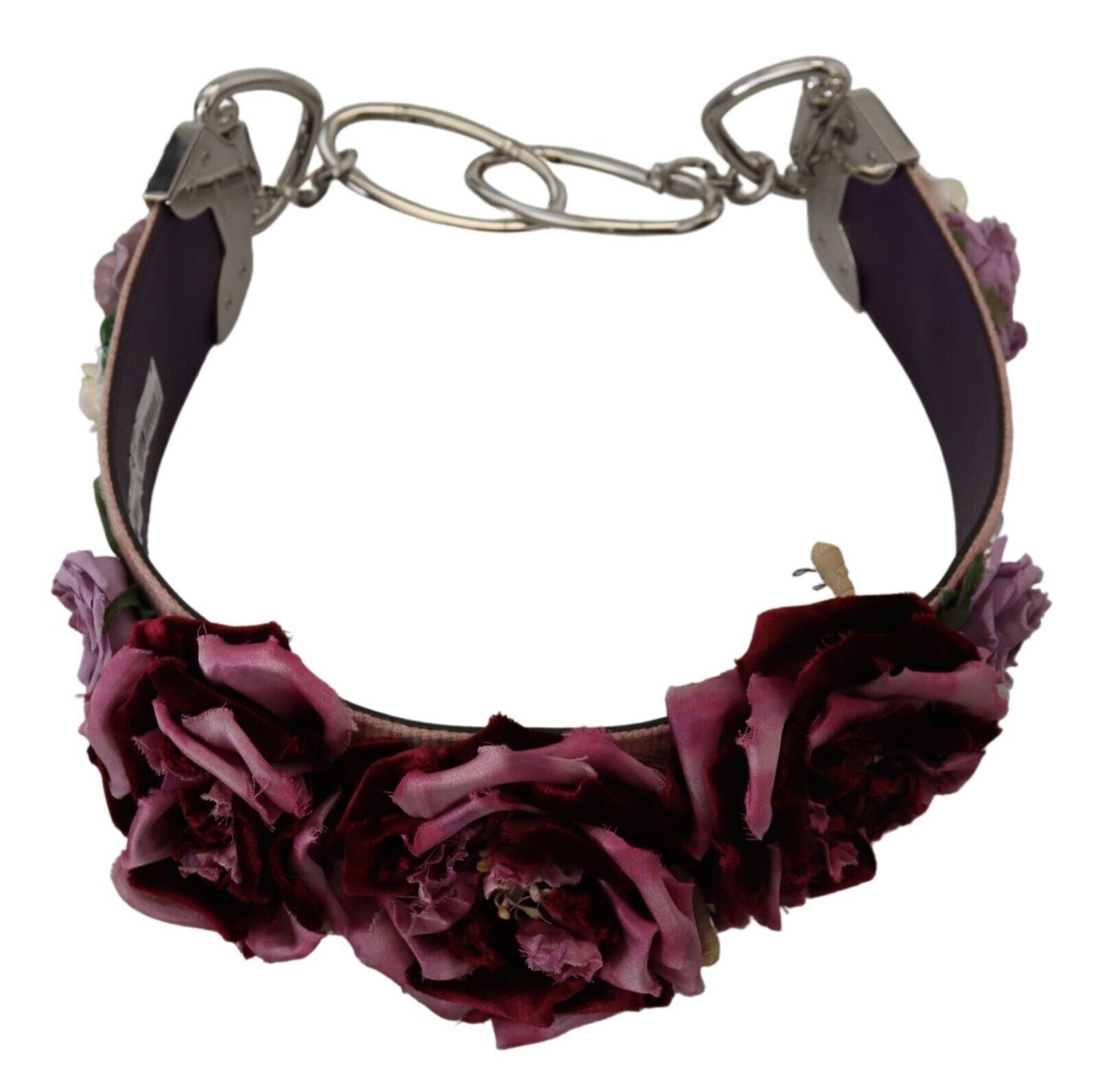 Dolce &amp; Gabbana Accesoriu cu curea de umăr din piele florală bej