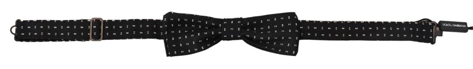 Papion elegant din mătase neagră Dolce &amp; Gabbana