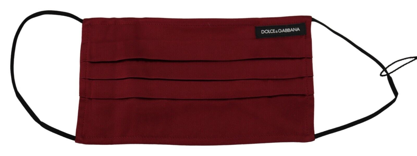 Mască facială plisată elegantă din mătase maro Dolce &amp; Gabbana