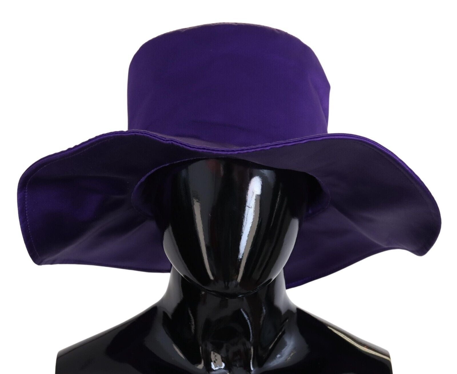 Pălărie elegantă de mătase violet Dolce &amp; Gabbana