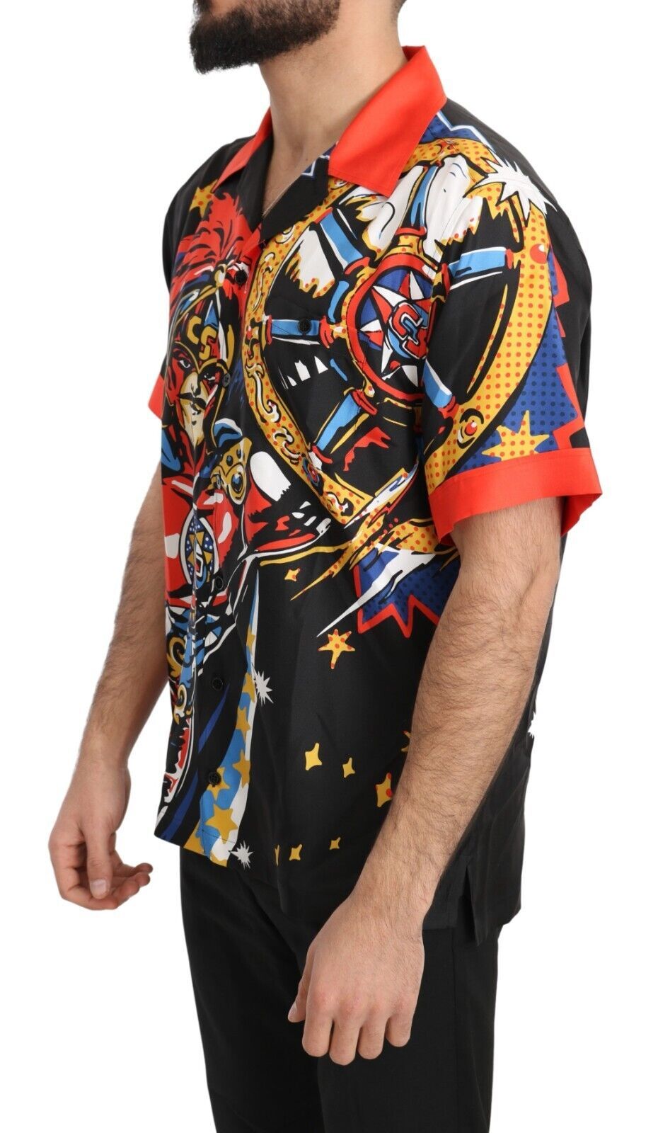 Dolce &amp; Gabbana Mehrfarbiges Casual Elegance-Hemd aus Seide