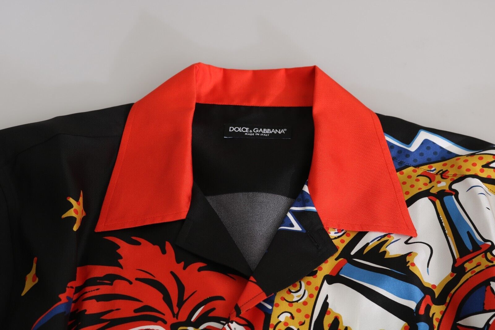 Dolce &amp; Gabbana Mehrfarbiges Casual Elegance-Hemd aus Seide