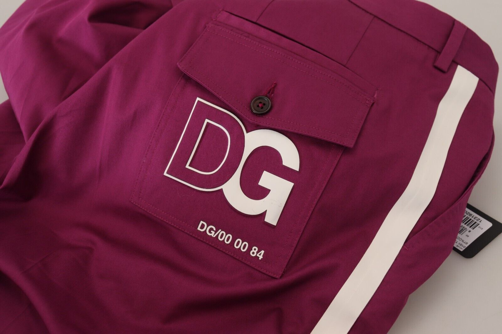 Dolce &amp; Gabbana Elegante Magenta-Stretchhose aus Baumwolle