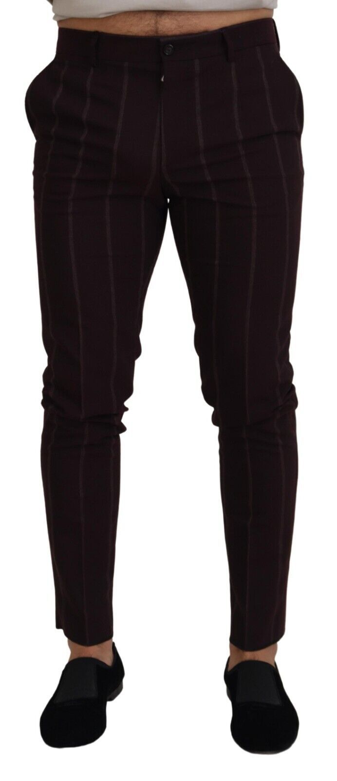 Dolce &amp; Gabbana Elegante Hose aus brauner Wollmischung