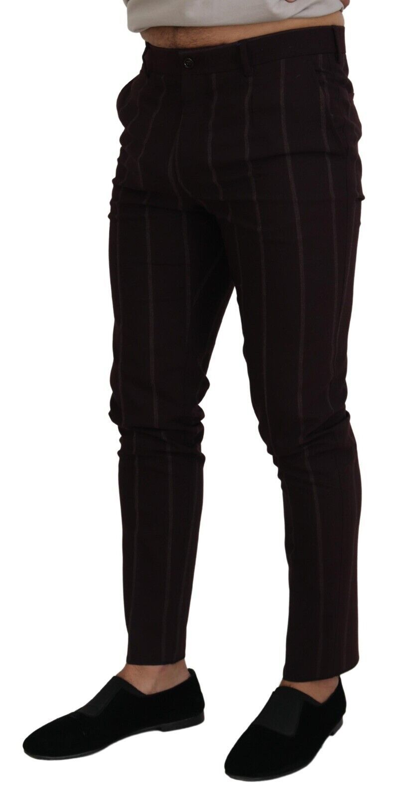 Dolce &amp; Gabbana Elegante Hose aus brauner Wollmischung