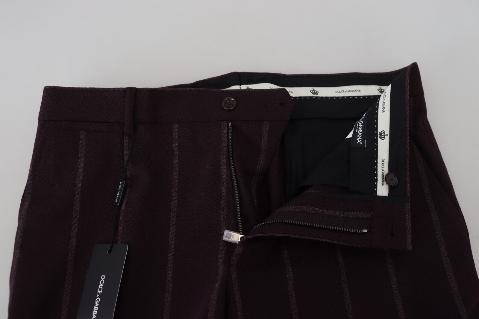 Dolce &amp; Gabbana Elegante Hose aus brauner Wollmischung
