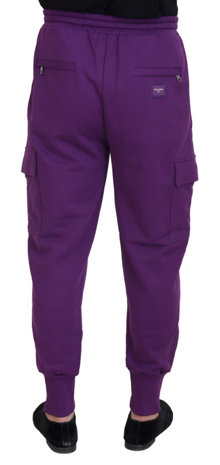 Dolce &amp; Gabbana – Elegante Cargo-Jogginghose aus Baumwolle in Lila