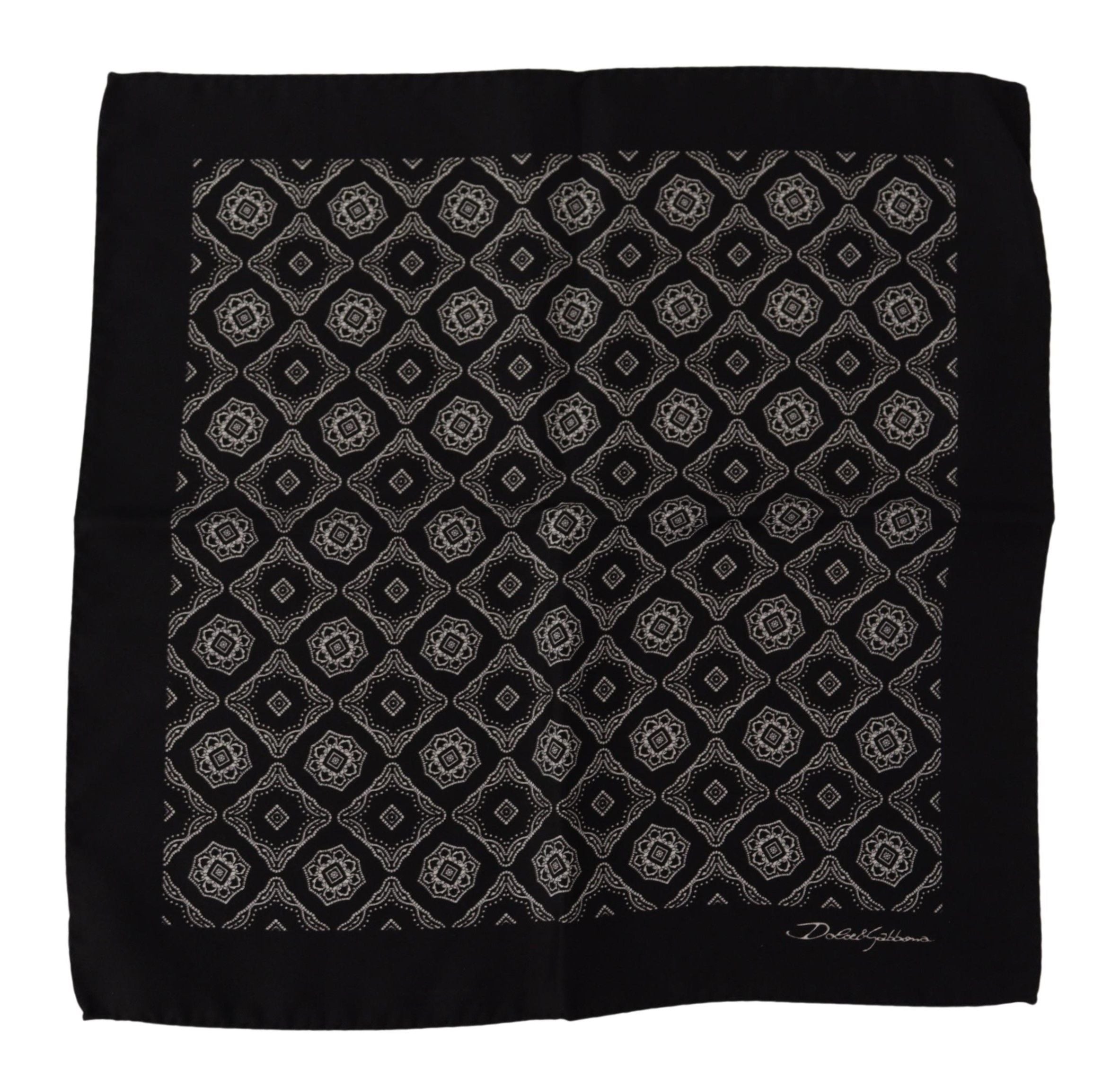 Dolce &amp; Gabbana Eșarfă pătrată elegantă din mătase geometrică