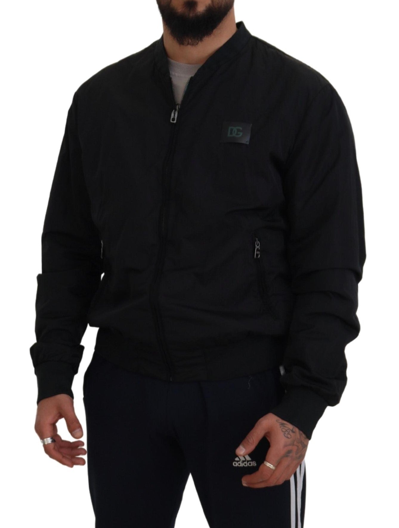Dolce &amp; Gabbana Elegante schwarze Bomberjacke