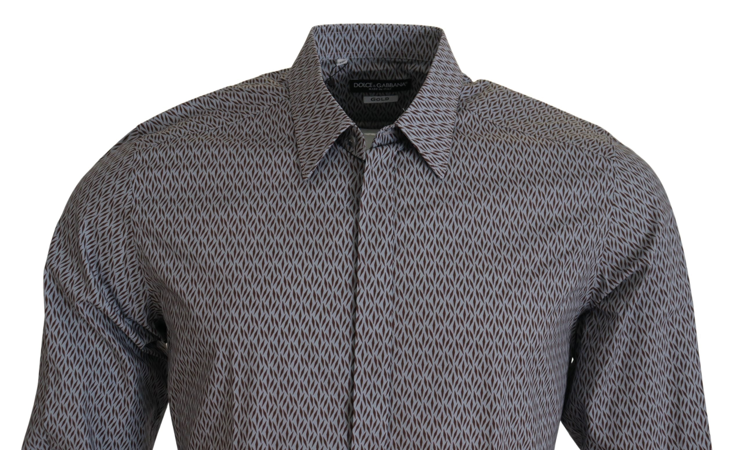 Dolce &amp; Gabbana – Elegantes, formelles Baumwollhemd im Slim Fit