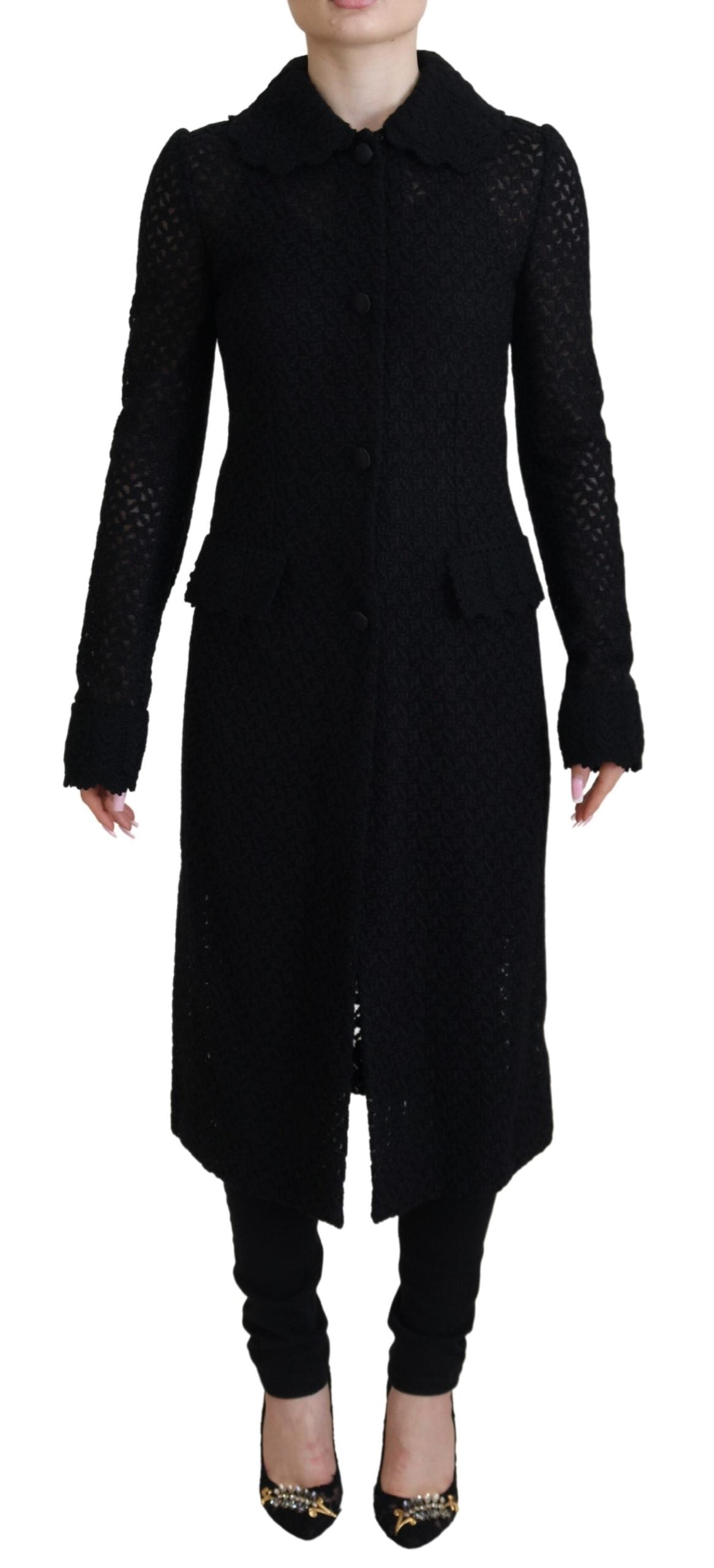 Dolce &amp; Gabbana Klassische lange Strickjacke mit Knopfleiste