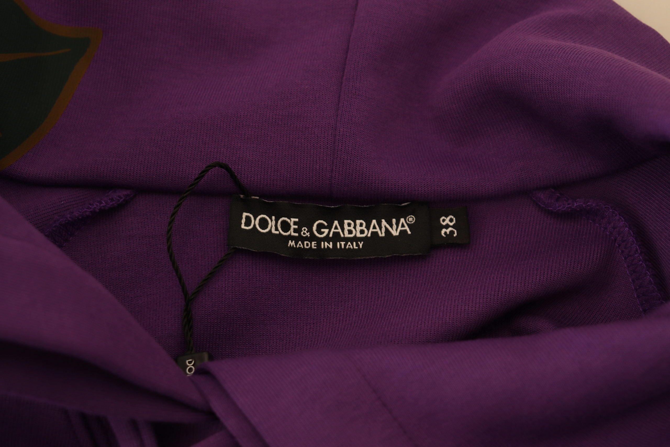 Dolce &amp; Gabbana Eleganter lila Pullover mit Blumenmuster