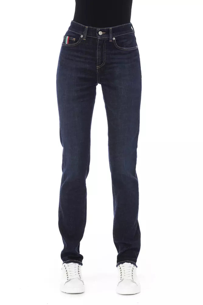 Baldinini Trend Blaue Baumwolljeans für Damen