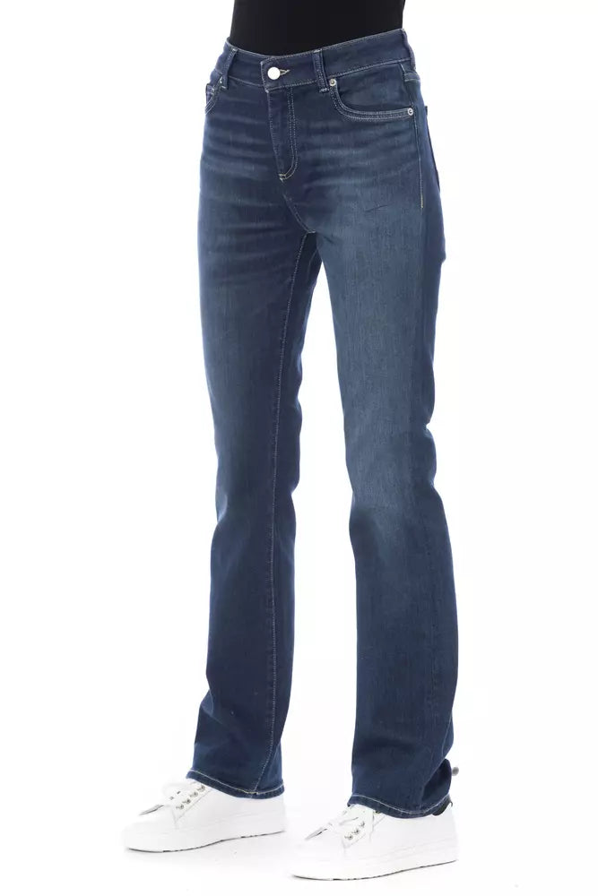 Baldinini Trend Blaue Baumwolljeans für Damen