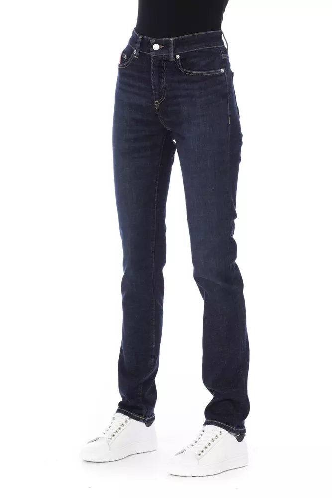 Baldinini Trend Blaue Baumwolljeans für Damen