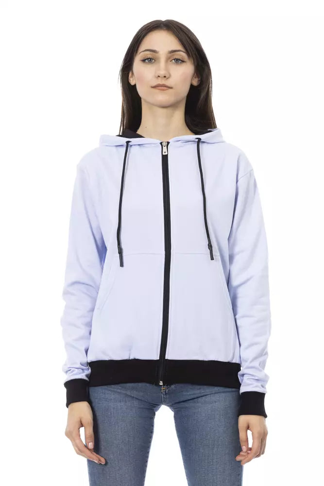 Pulover Baldinini Trend din bumbac violet pentru femei