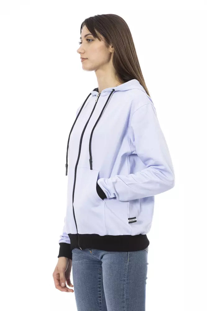 Pulover Baldinini Trend din bumbac violet pentru femei