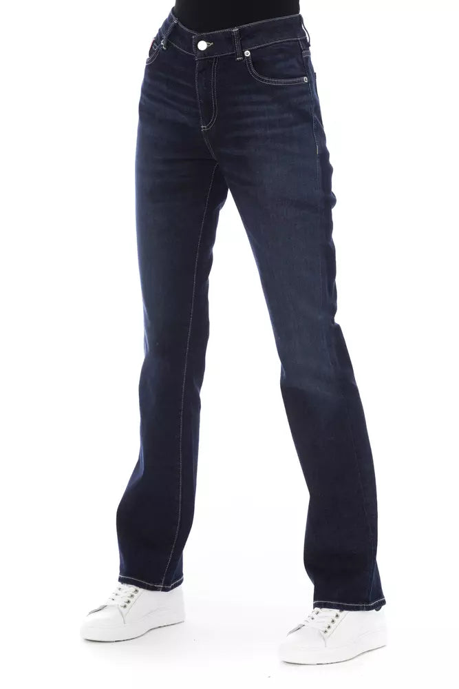 Baldinini Trend Blaue Baumwolljeans für Damen
