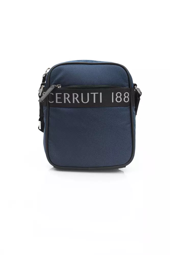 Geantă Cerruti 1881 Blue Nylon Men Messenger