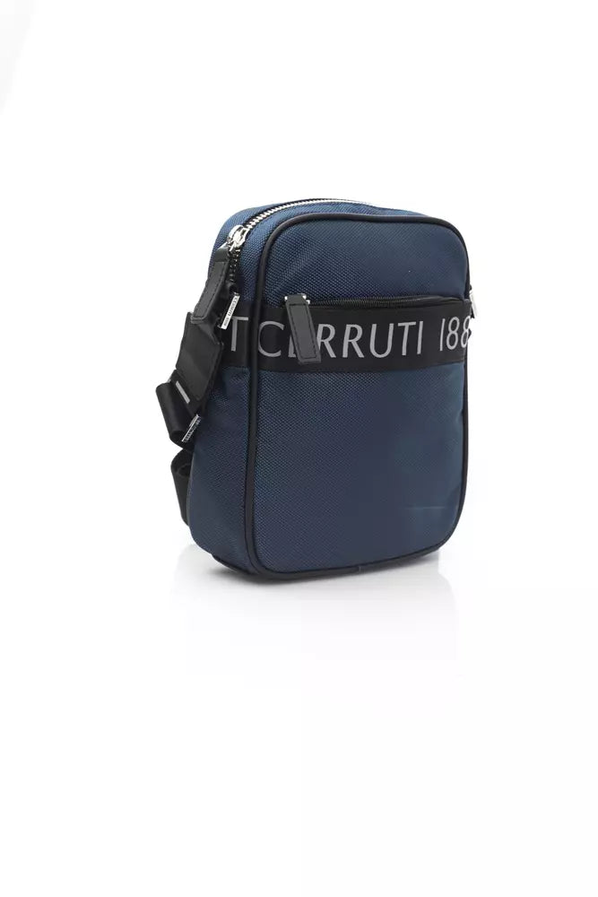 Geantă Cerruti 1881 Blue Nylon Men Messenger
