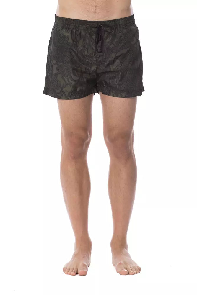 Costum de baie Roberto Cavalli Sport Army Polyester pentru bărbați