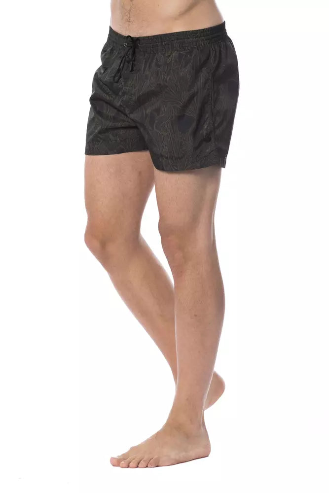 Costum de baie Roberto Cavalli Sport Army Polyester pentru bărbați