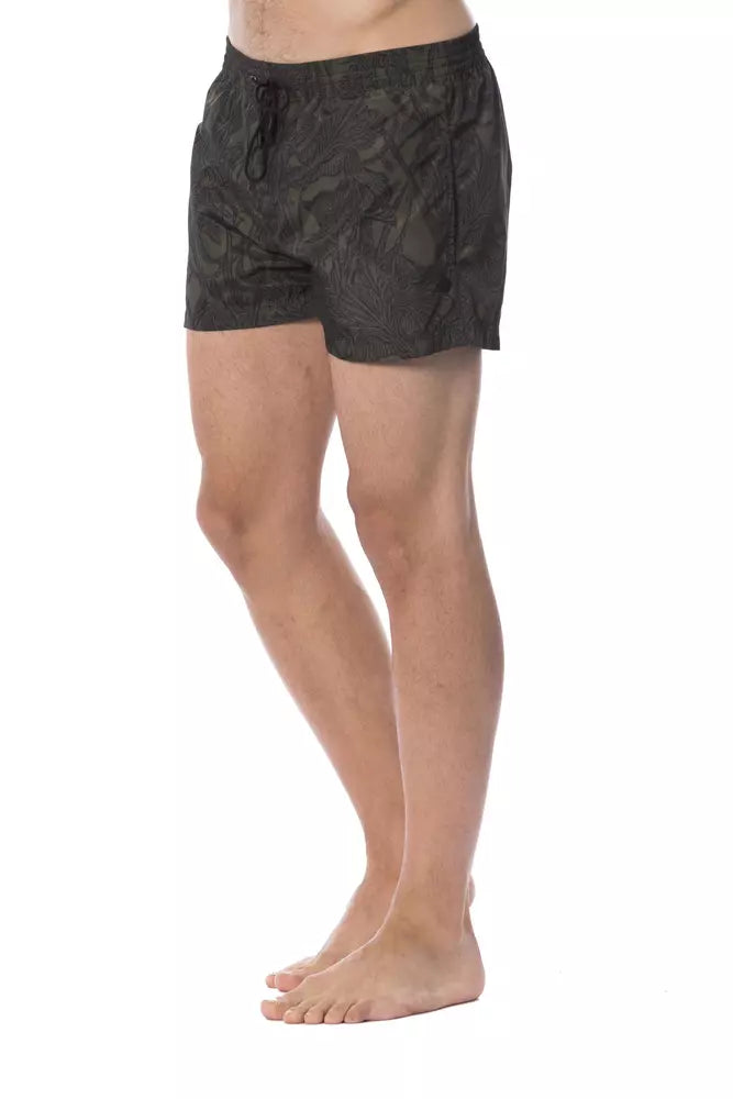 Costum de baie Roberto Cavalli Sport Army Polyester pentru bărbați