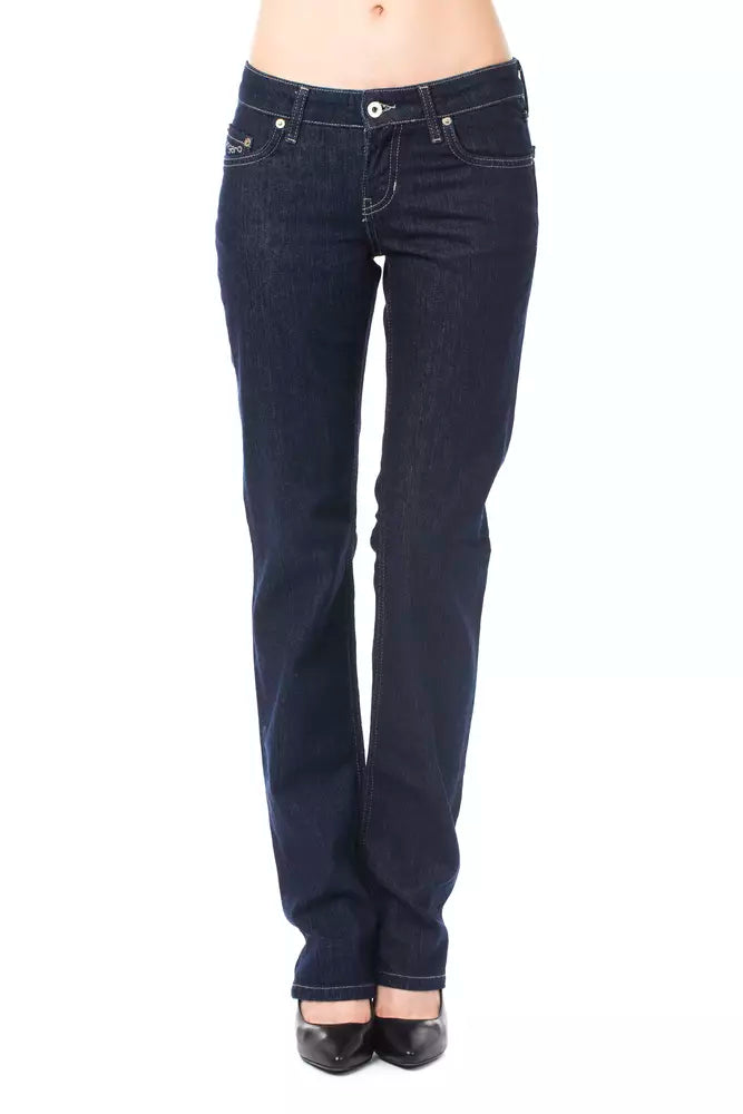 Ungaro Fever Blaue Baumwolljeans für Damen