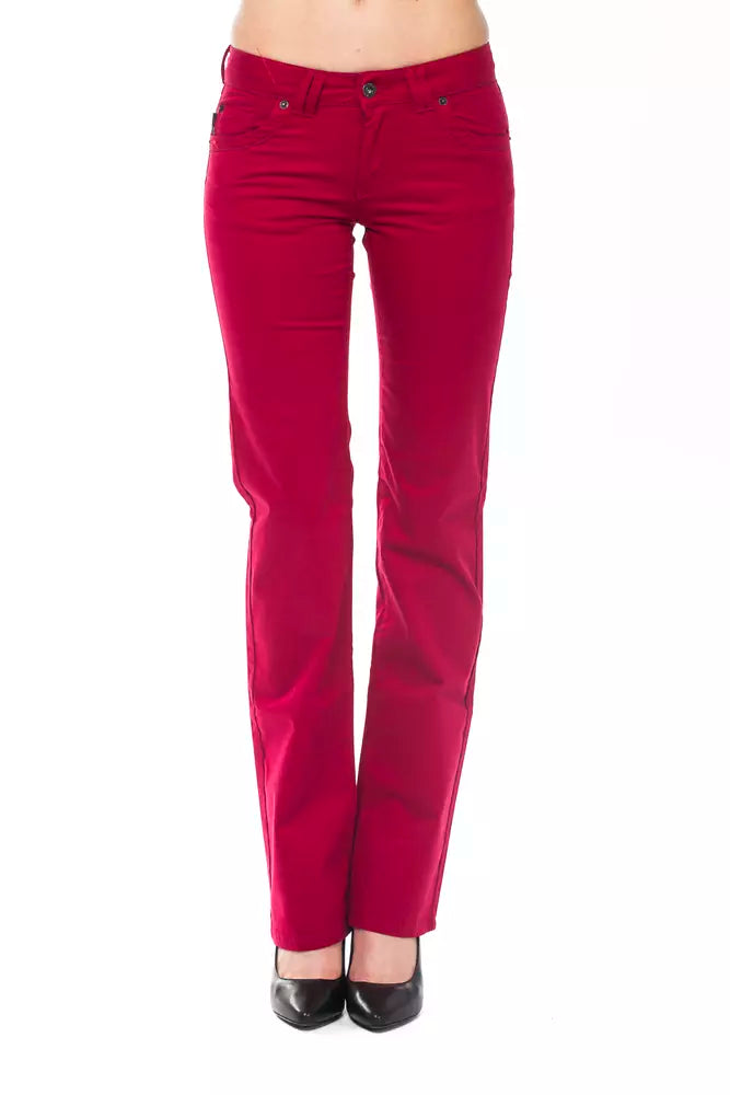 Ungaro Fever Rote Baumwollhose für Damen