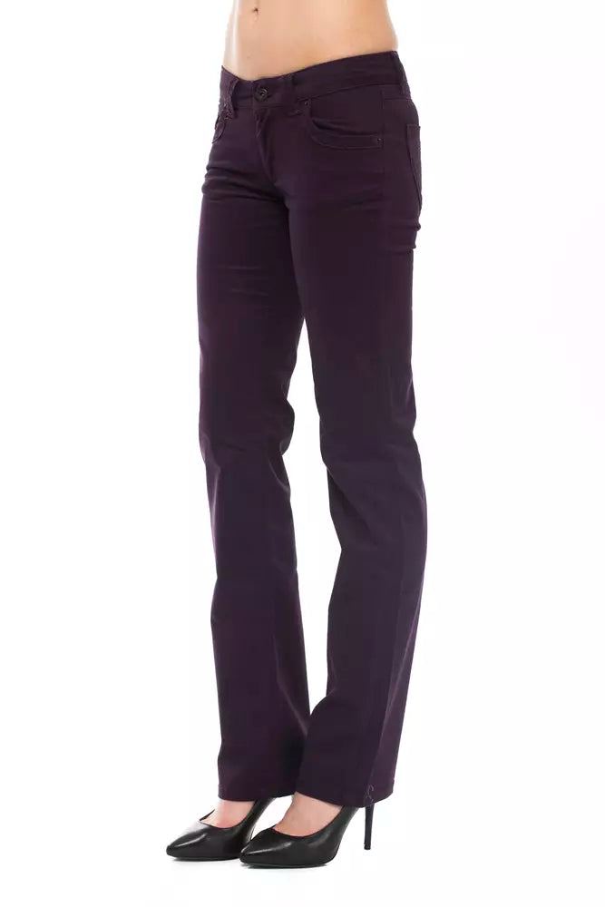 Ungaro Fever Lila Baumwolle Damen Hosen