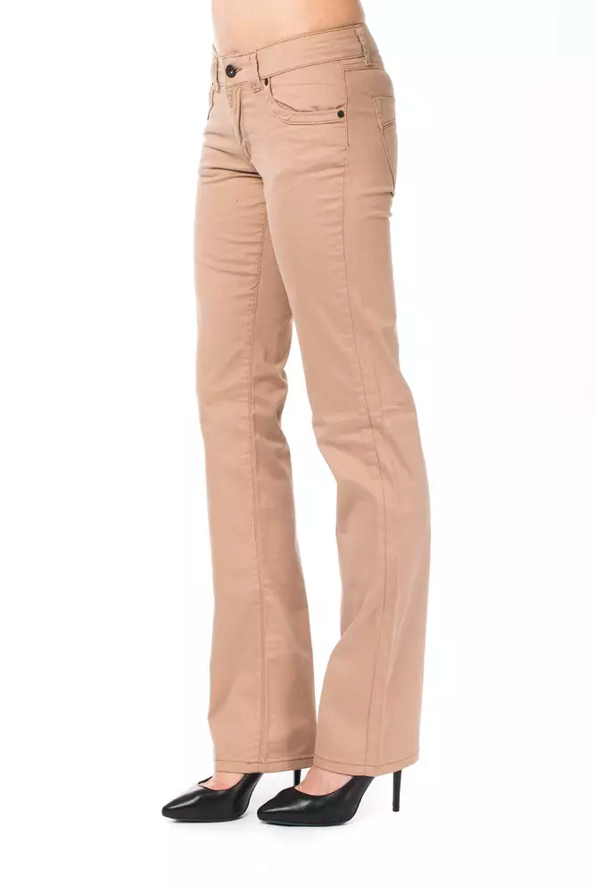 Ungaro Fever Beige Baumwolle Damen Jeans