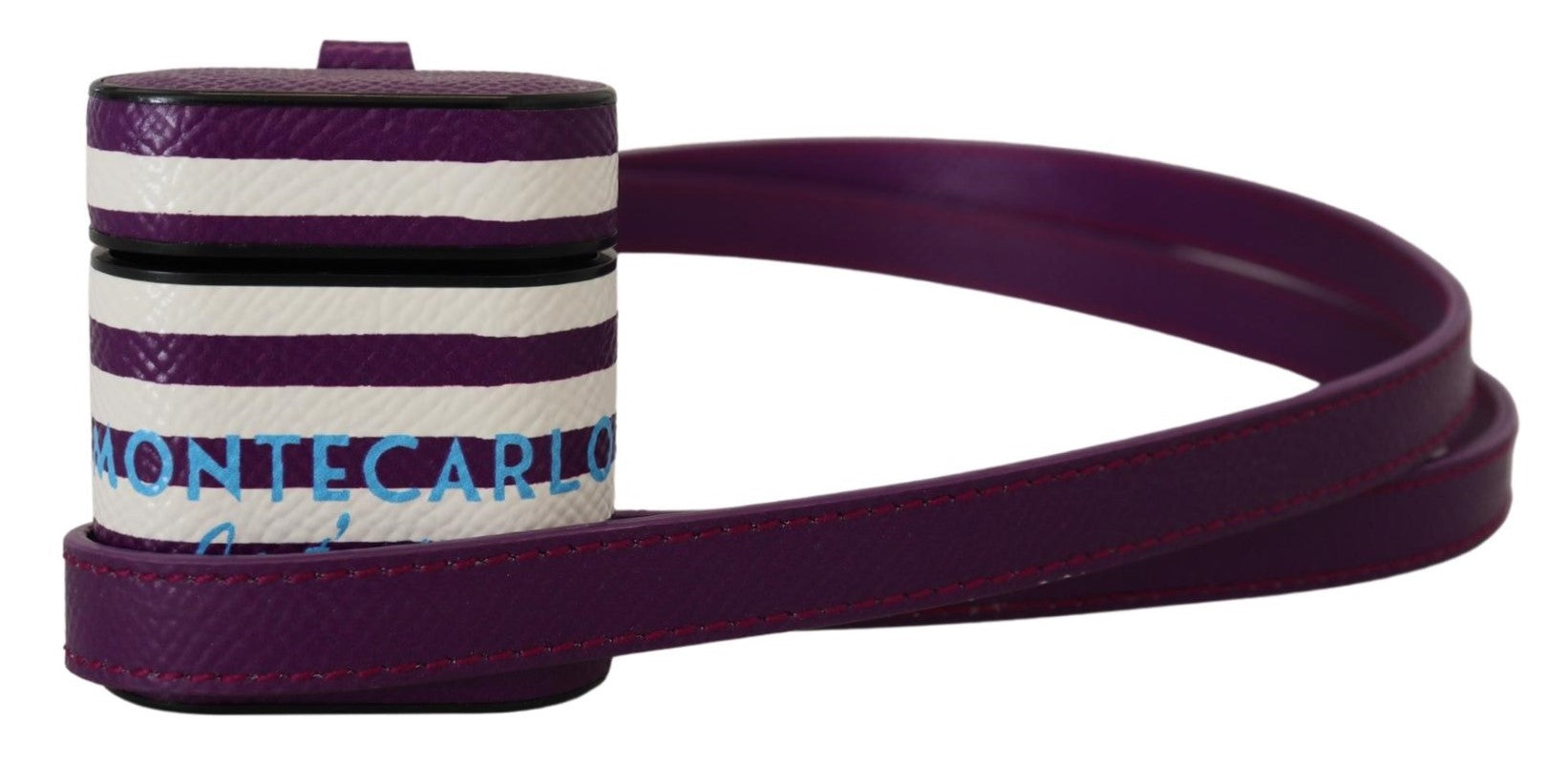 Husă Dolce &amp; Gabbana Chic Purple din piele pentru Airpods