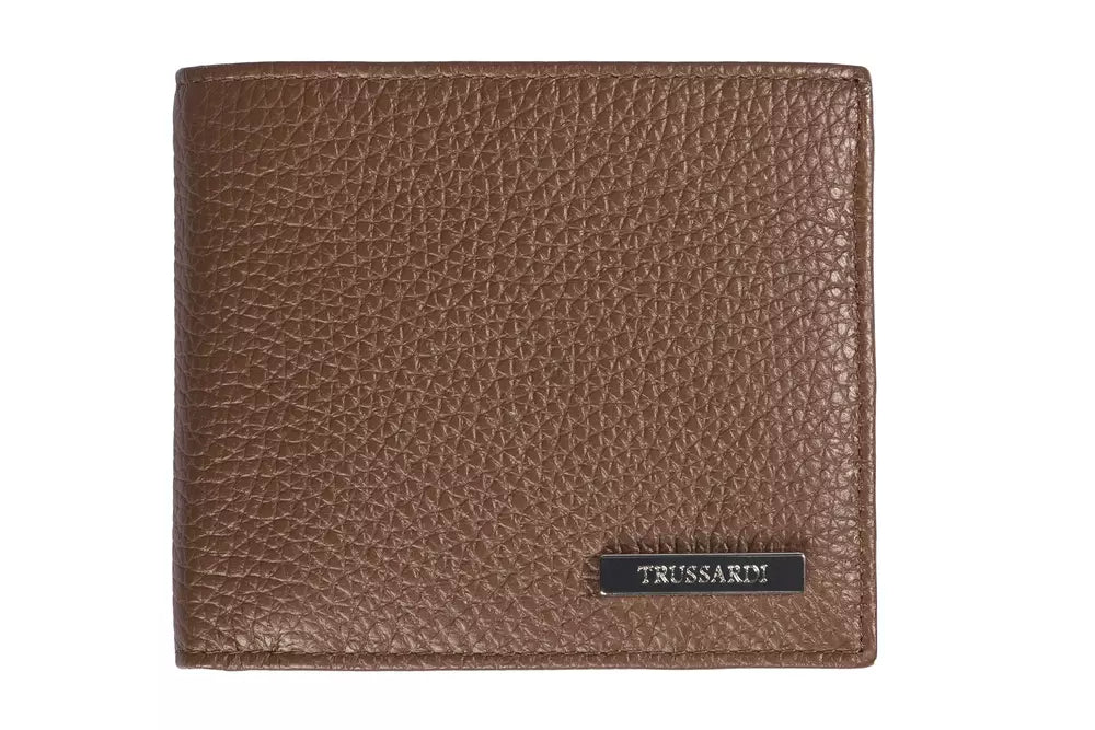 Trussardi Herren Geldbörse aus braunem Leder