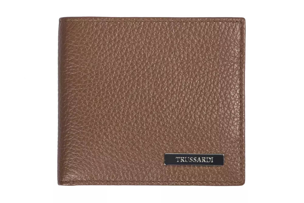 Trussardi Herren Geldbörse aus braunem Leder