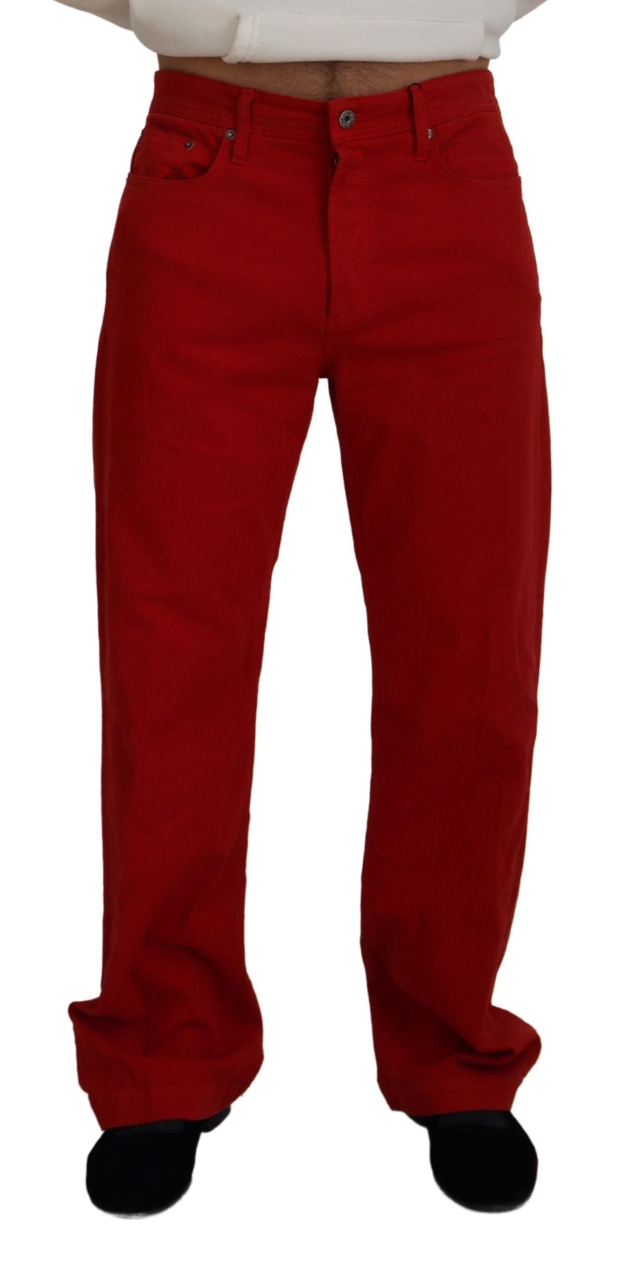 Dolce &amp; Gabbana Schicke rote Baumwoll-Jeanshose
