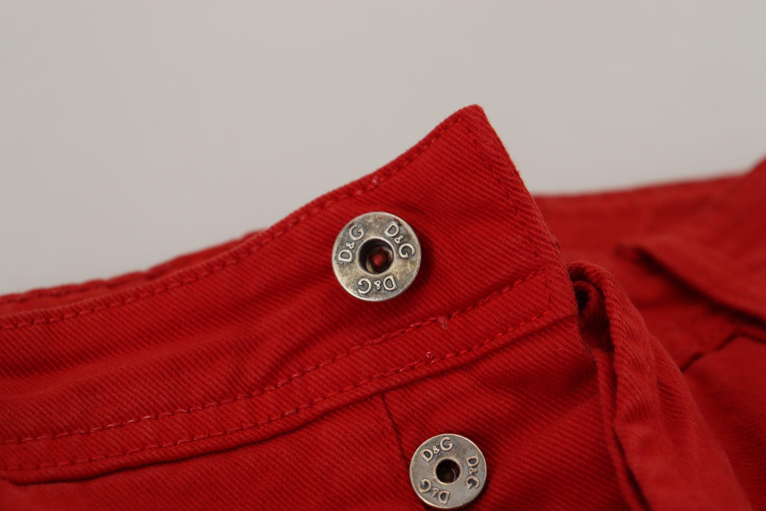 Dolce &amp; Gabbana Schicke rote Baumwoll-Jeanshose