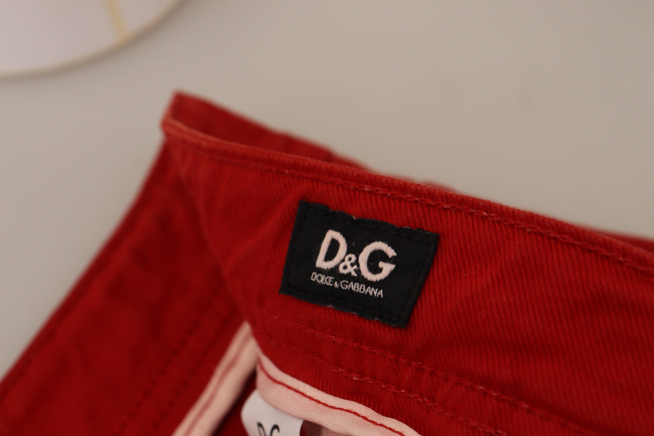 Dolce &amp; Gabbana Schicke rote Baumwoll-Jeanshose