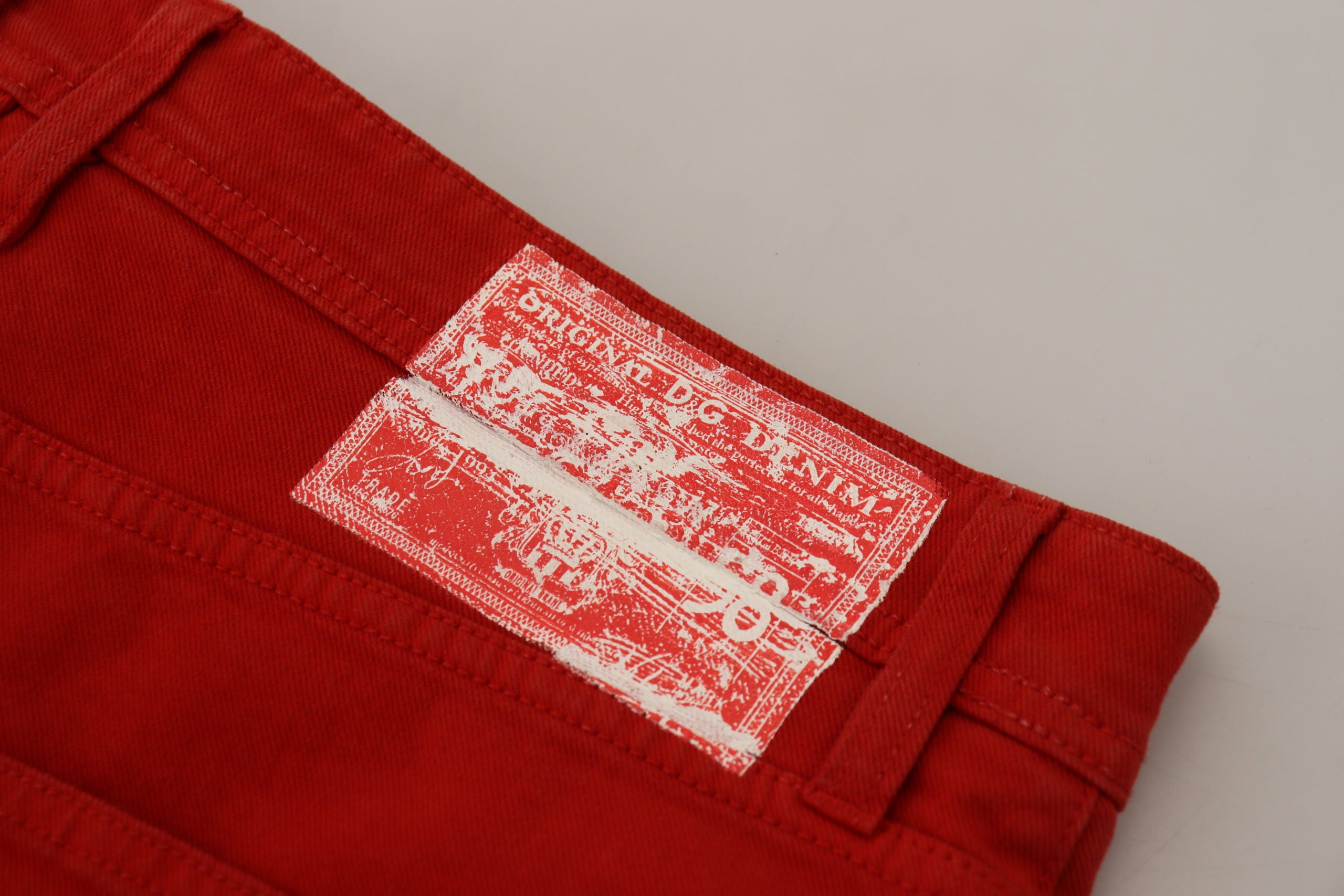 Dolce &amp; Gabbana Schicke rote Baumwoll-Jeanshose