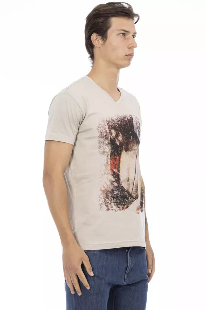 Trussardi Action Beige Baumwolle Herren T-Shirt