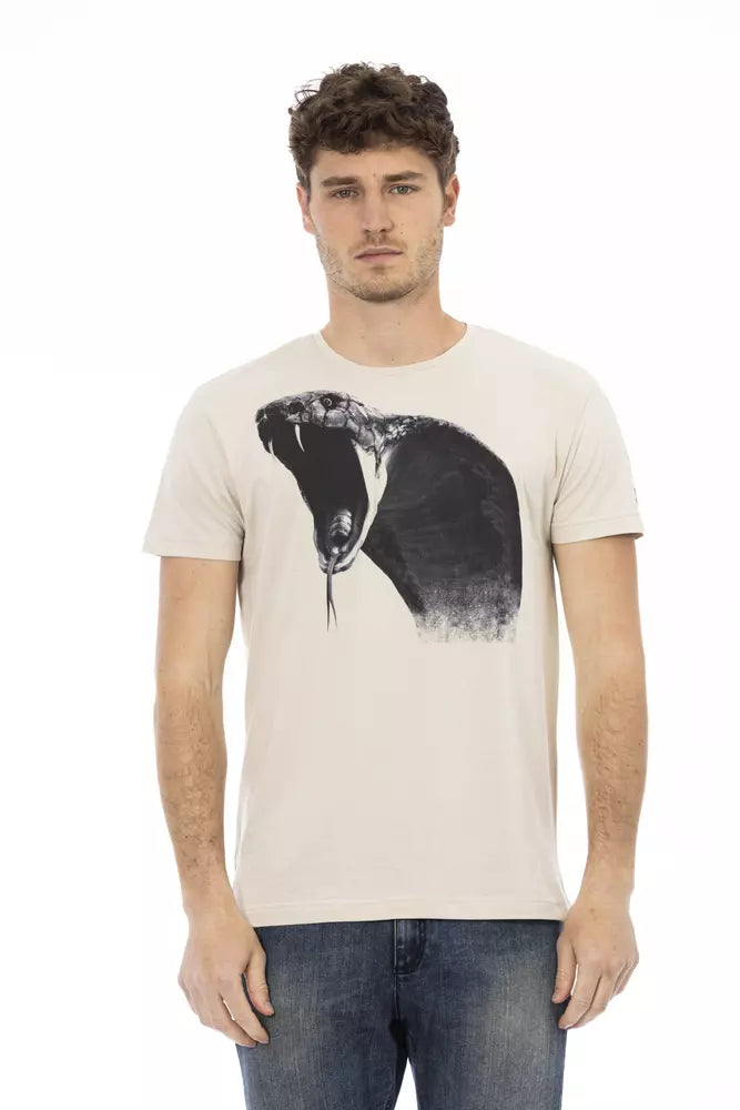 Trussardi Action Beige Baumwolle Herren T-Shirt