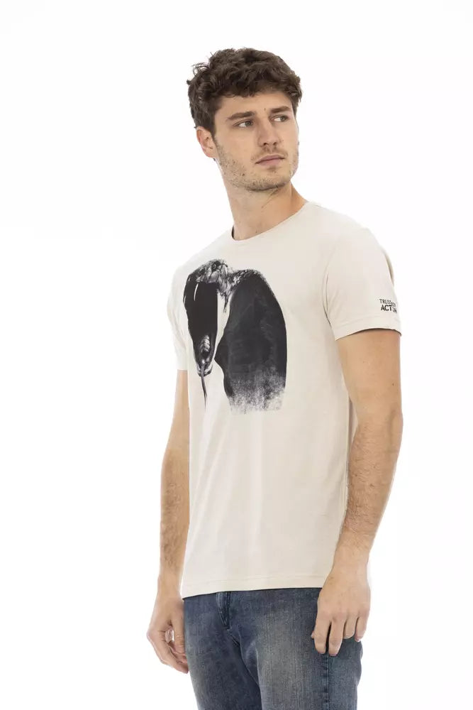 Trussardi Action Beige Baumwolle Herren T-Shirt