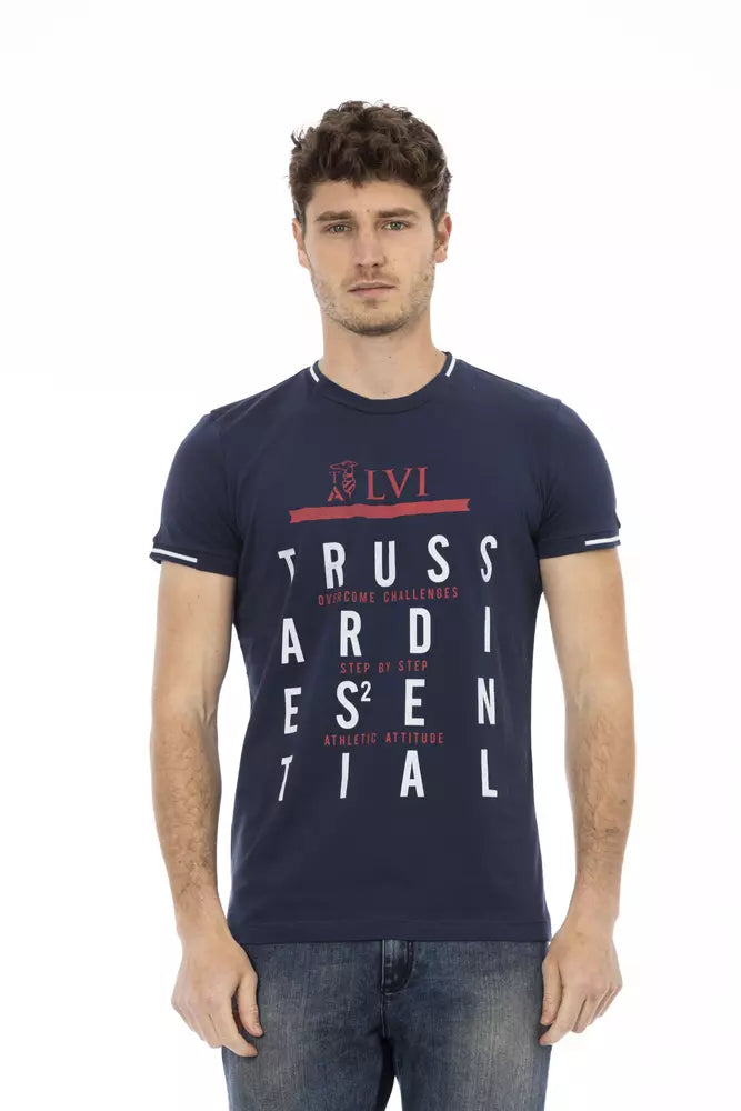 Trussardi Action Blue Cotton Men's T-Shirt