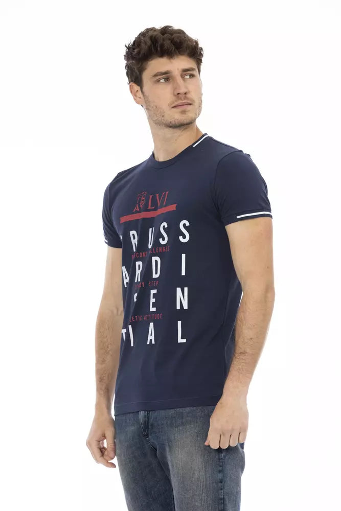 Trussardi Action Blue Cotton Men's T-Shirt