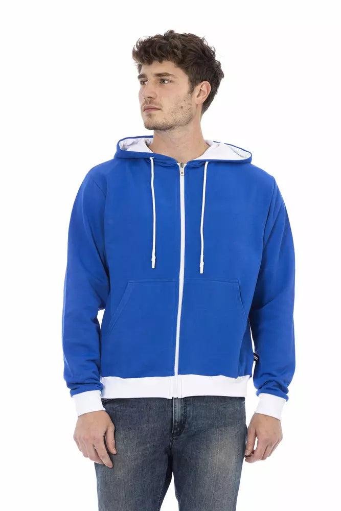 Baldinini Trend Blauer Wollpullover für Herren