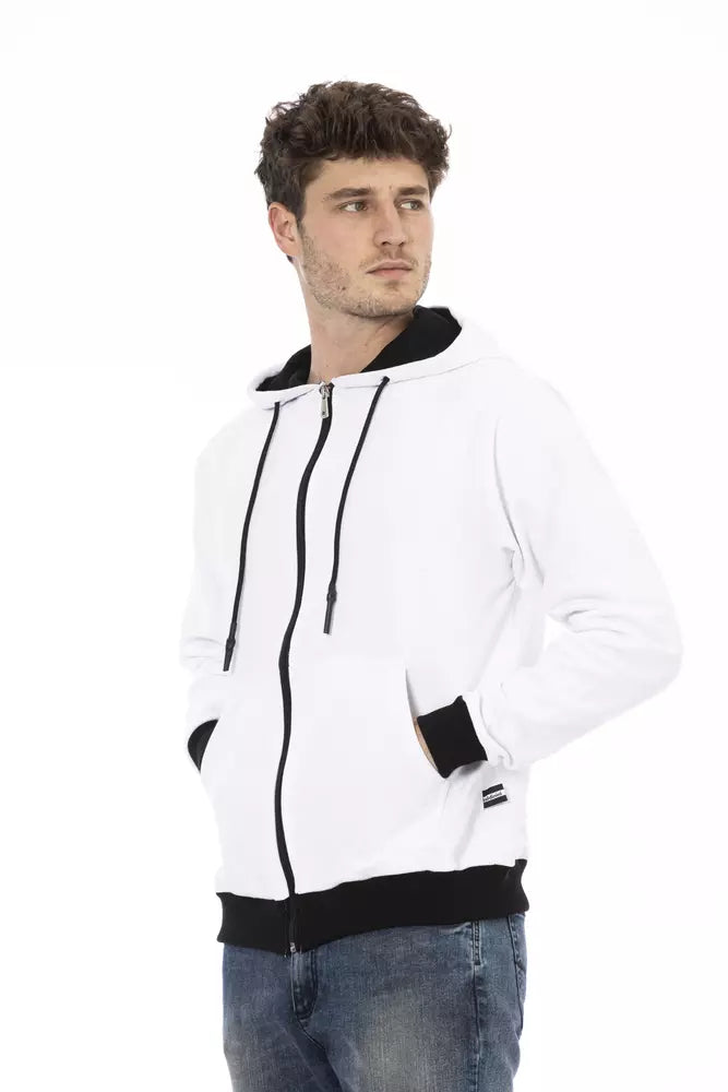 Pulover Baldinini Trend din bumbac alb pentru bărbați