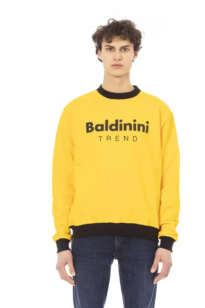 Hanorac Baldinini Trend galben din bumbac pentru bărbați