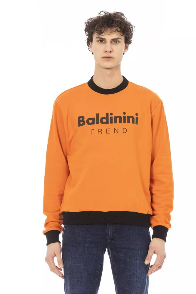 Pulover bărbătesc Baldinini Trend portocaliu din bumbac