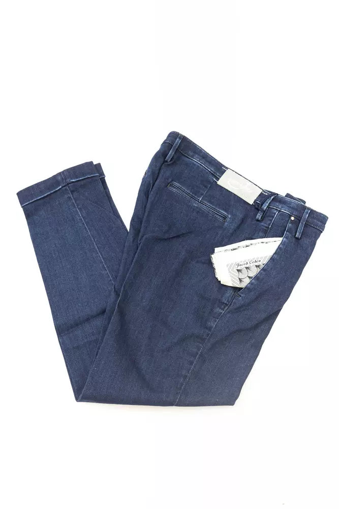 Jacob Cohen Blaue Chinojeans aus Baumwolle für Damen