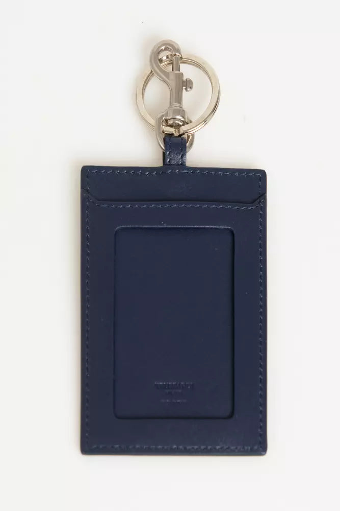 Trussardi Blauer Leder Herren Schlüsselanhänger