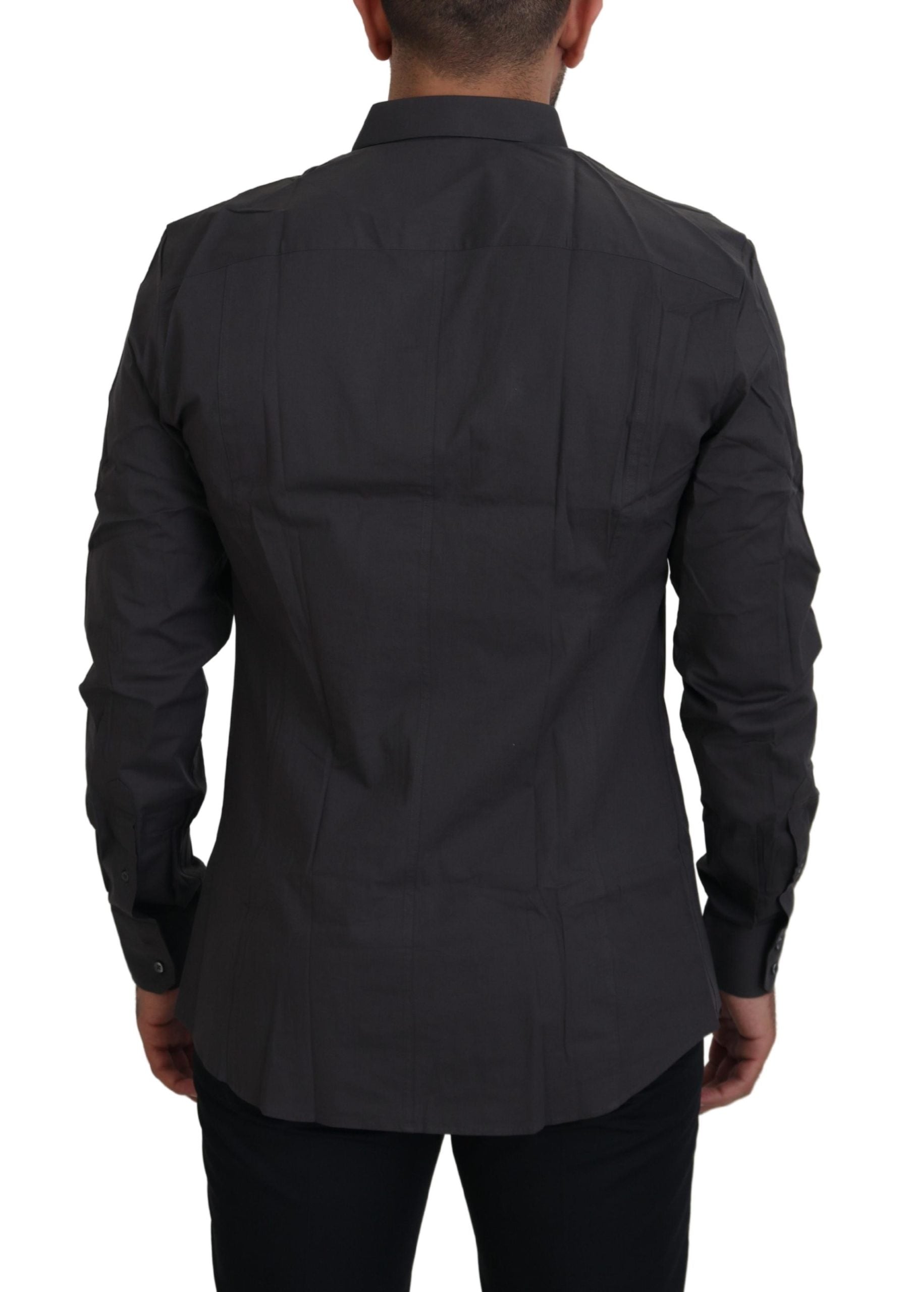 Dolce &amp; Gabbana Elegantes, graues Slim Fit-Hemd „Sicilia“